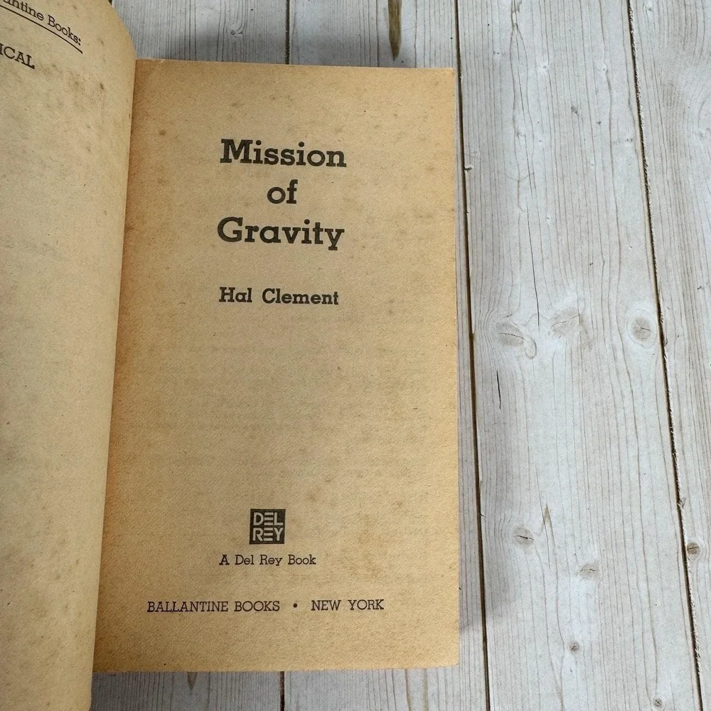 Mission of Gravity Hal Clement 1978 SF Classic Ballantine Del Rey Paperback